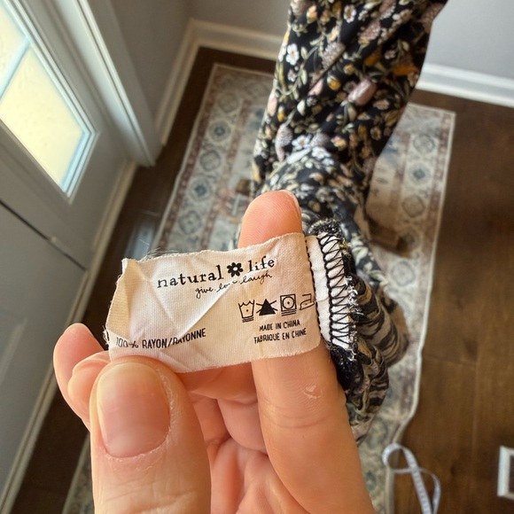 Natural Life Black Floral Dress - Picture 7 of 7